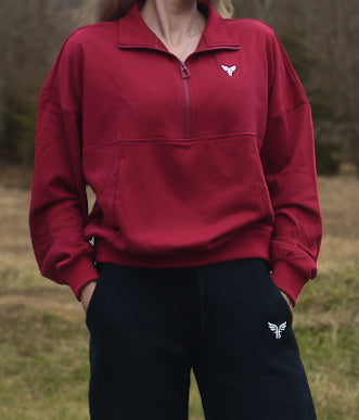 Coreflex 3/4 zip relaxed fit